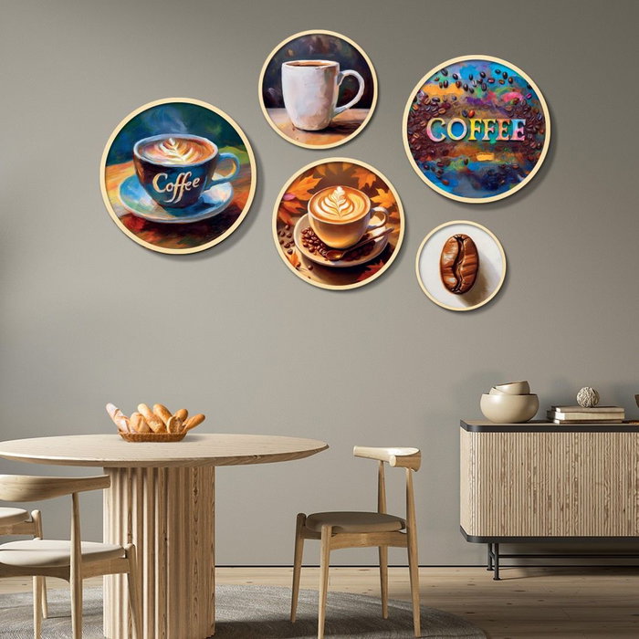Wallity Yats-16 Conjunto de 5 Cuadros Decorativos Multicolor Wallity Yats-16 Conjunto de 5 Cuadros Decorativos Multicolor